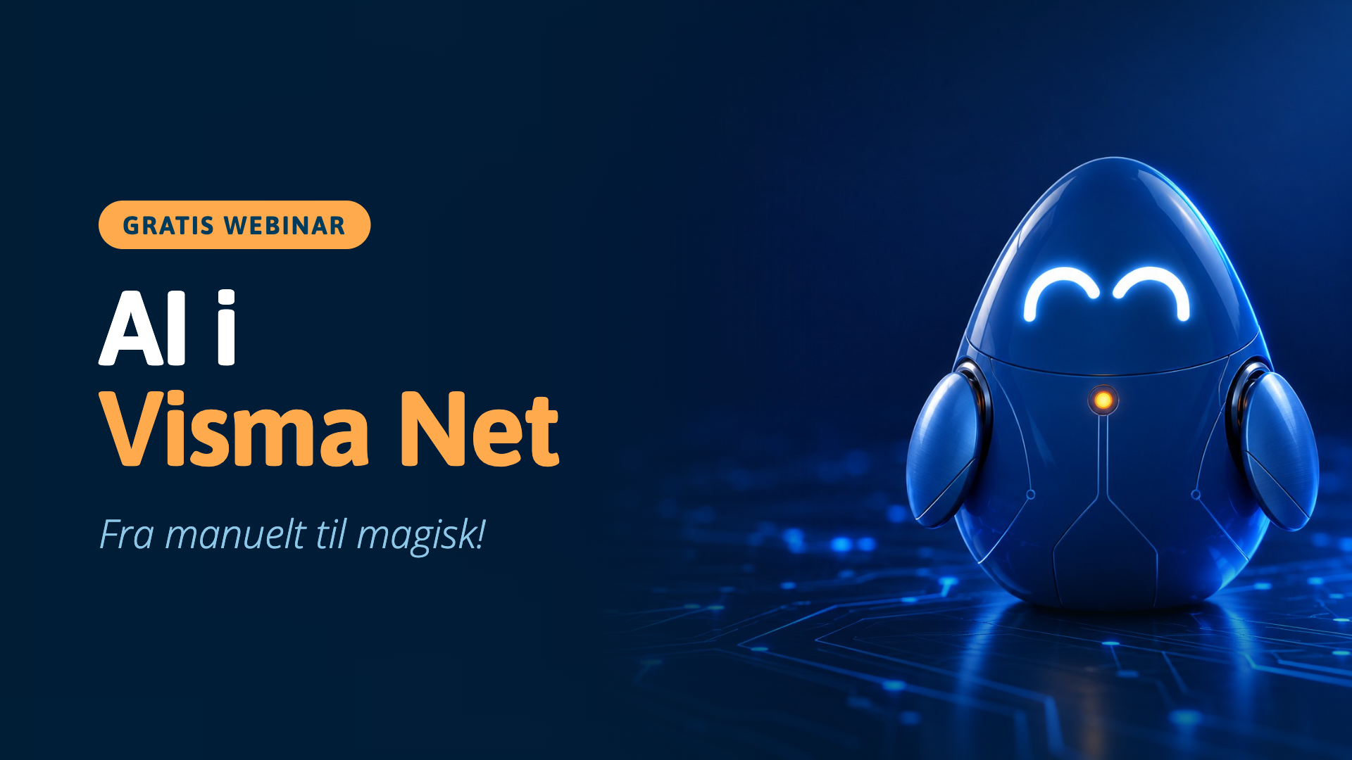 AI i Visma Net plakat for webinar
